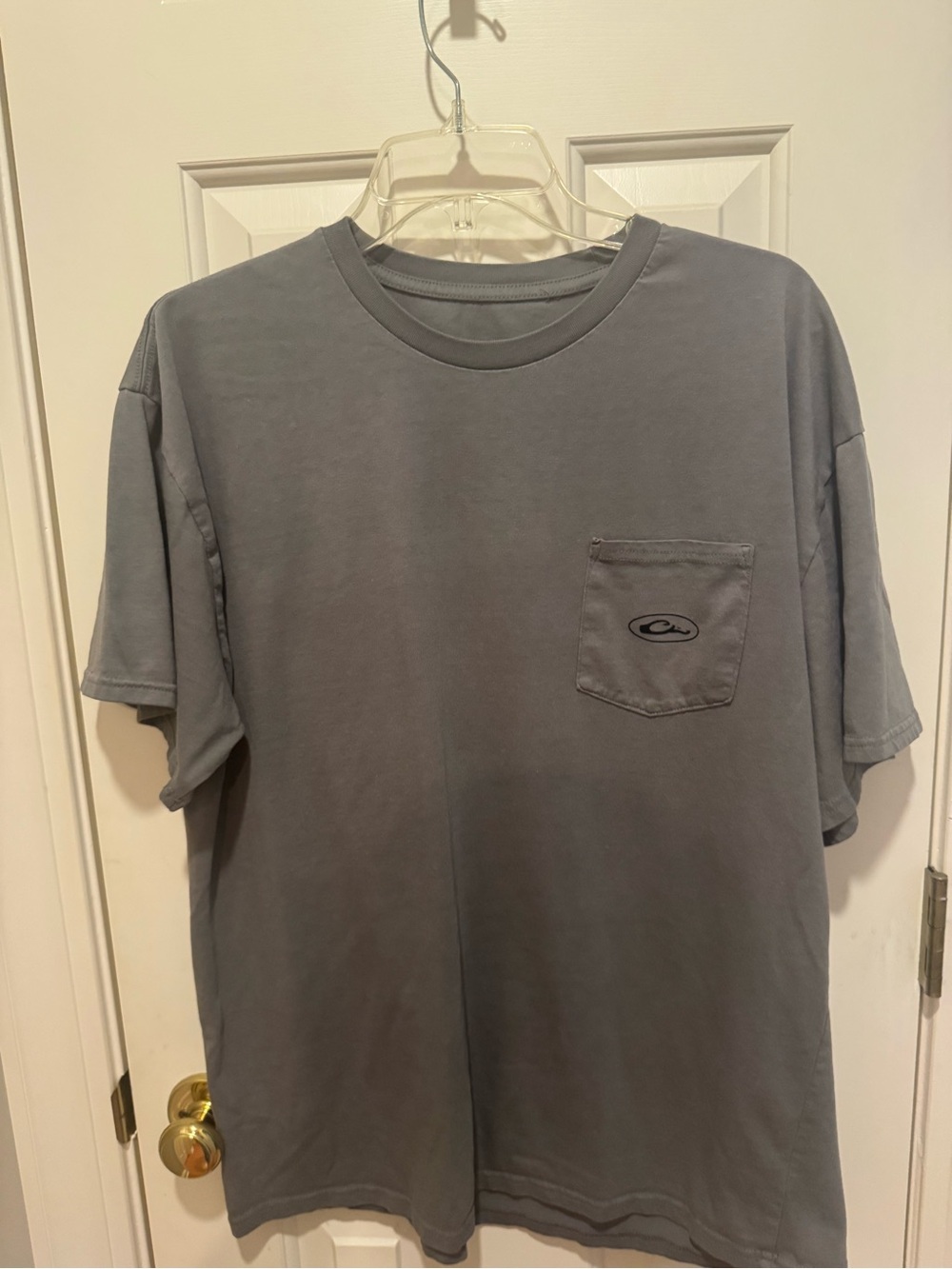 Drake Short Sleeve Crewneck Pocket Tee - Gray